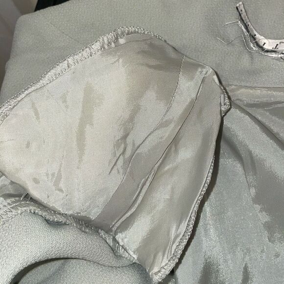 Vintage pin up double breasted button down light green a line dress petites - Picture 10 of 15